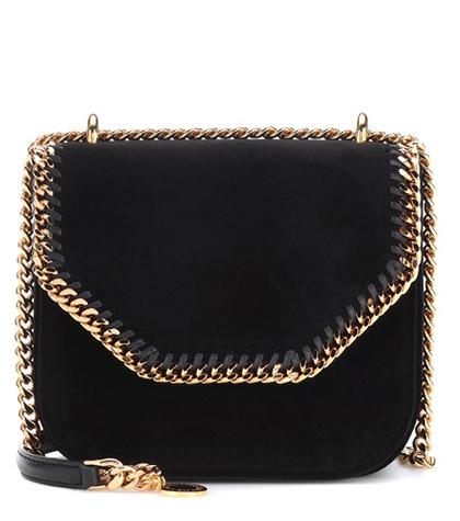 Stella Mccartney Falabella Box Velvet Shoulder Bag