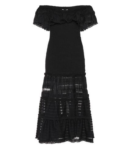 Jonathan Simkhai Off-the-shoulder Knit Lace Dress