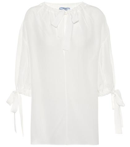 Prada Silk Crêpe Blouse