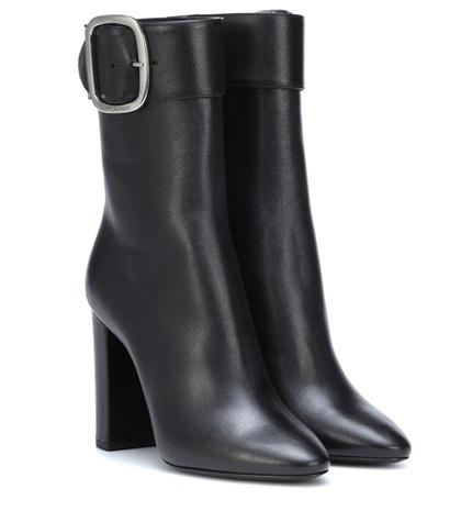 Saint Laurent Joplin 105 Leather Ankle Boots