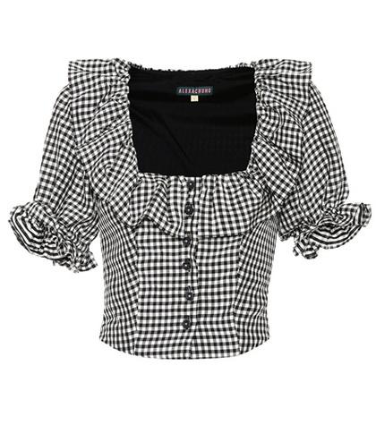 Marc Jacobs Seersucker Gingham Blouse