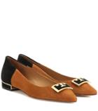 Msgm Gigi Suede Ballet Flats