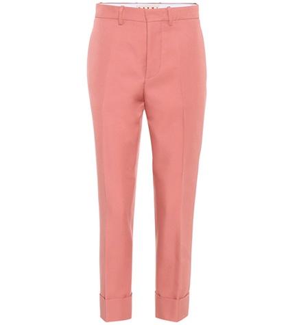 Marni Cropped Satin Trousers