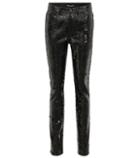 Saint Laurent Sequinned Cotton-blend Pants