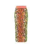 Stella Mccartney Neon Leopard Knitted Skirt