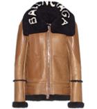 Balenciaga Shearling-lined Leather Jacket