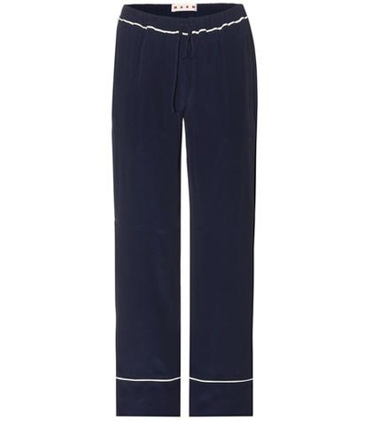 Marni Silk-blend Trousers