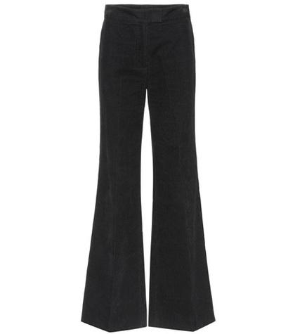 Alexachung Flared High-waisted Corduroy Trousers