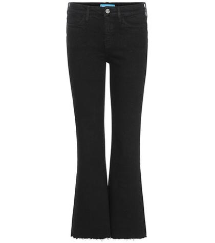 Gianvito Rossi Lou Cropped Flared Jeans