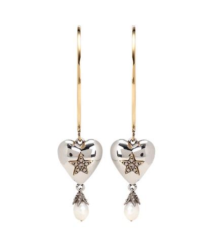 Alexander Mcqueen Embellished Hoop Earrings