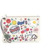 Anya Hindmarch All Over Stickers Leather Pouch