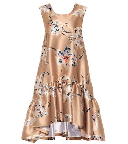 Rochas Floral Satin Dress