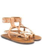 Isabel Marant Engo Embellished Leather Sandals