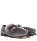 Ag Jeans Loafur Leather And Fur Loafer