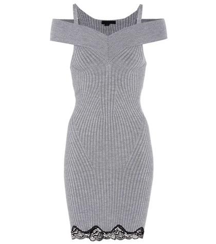 Alexander Wang Knitted Wool And Silk-blend Dress