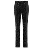 Saint Laurent High-waisted Faux-leather Trousers