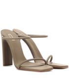 Saint Laurent Rubberised Leather Sandals (season 6)