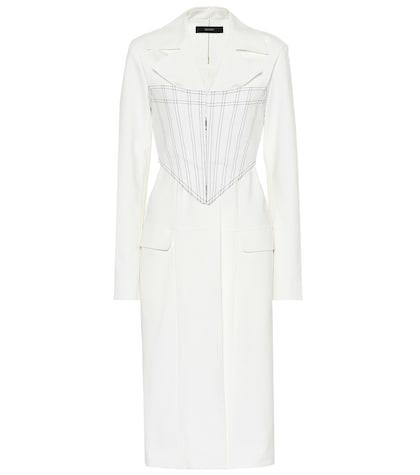 Ellery Visual Pun Corset Stretch Cotton Coat