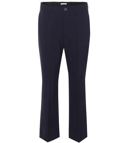 Isabel Marant Cropped Stretch-wool Trousers