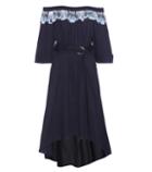 Peter Pilotto Lace-trimmed Cotton-blend Dress