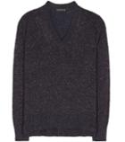 Etro Wool And Cashmere Blend Lamé Sweater