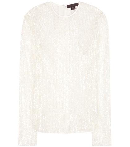 Ellery Borough Sequinned Tulle Blouse