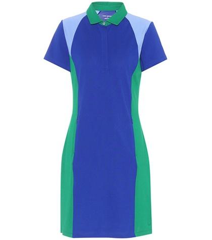 Tory Sport Colour-block Piqué Polo Shirt Dress