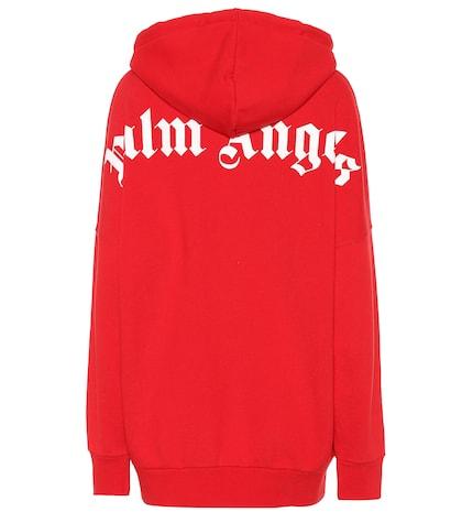 Palm Angels Logo Cotton-jersey Hoodie