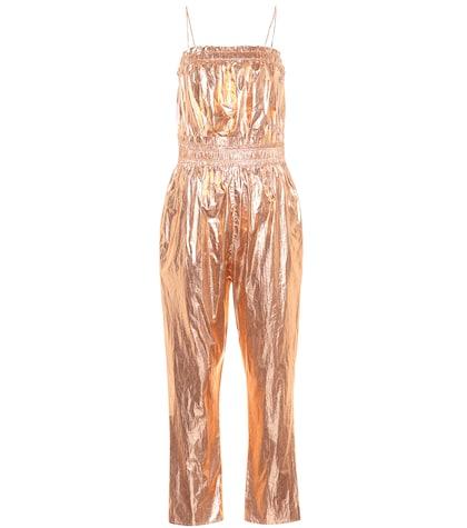 Isabel Marant Timi Metallic Cotton Jumpsuit