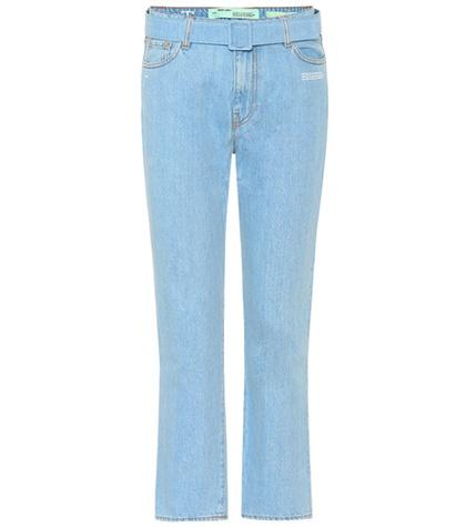 Adidas By Stella Mccartney High-waisted Cropped Jeans