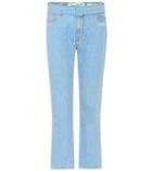 Adidas By Stella Mccartney High-waisted Cropped Jeans