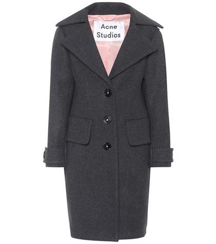 Fendi Cherl T Melton Wool Coat