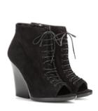 Stella Mccartney Virgina Ari Suede Open-toe Ankle Boots