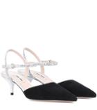 Diane Von Furstenberg Suede Slingback Pumps