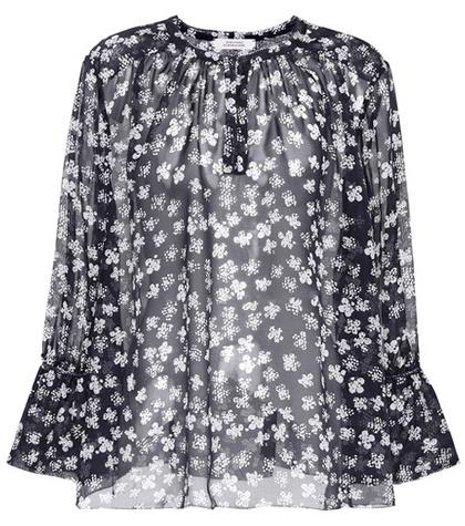 Dorothee Schumacher Recomposed Fluid Printed Silk Top