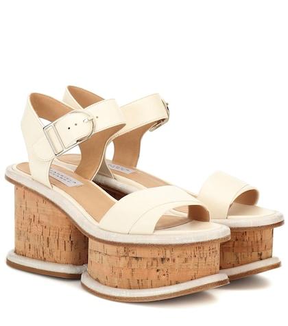 Gabriela Hearst Harrigan Leather Plateau Sandals