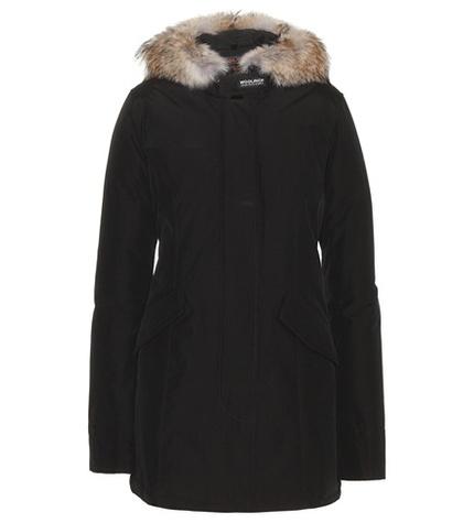Francesco Russo Arctic Parker Coat With Fur Trim