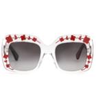 Velvet Oversized Square Sunglasses