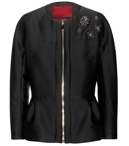 Moncler Gamme Rouge Embellished Satin Jacket