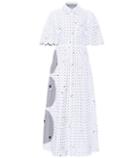 Huishan Zhang Reversible Striped Embroidered Dress