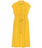 Moncler Enfant Drawstring-waist Linen-blend Dress