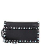 Valentino Valentino Garavani Embellished Leather Clutch Bag