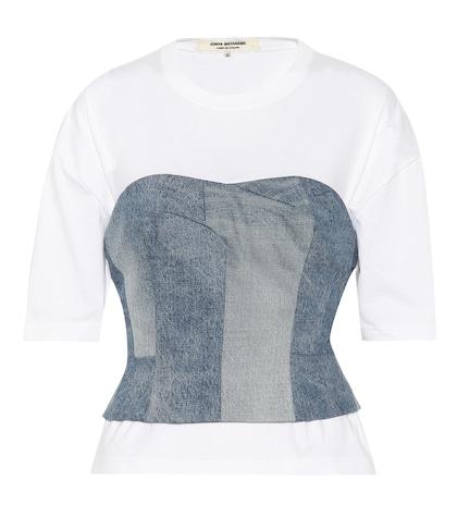 Prada Denim Bustier T-shirt