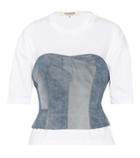 Prada Denim Bustier T-shirt