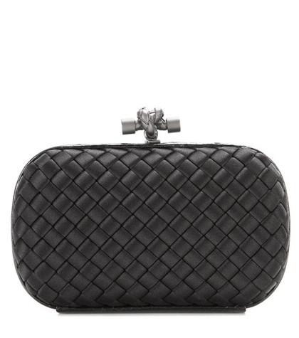See By Chlo Knot Snakeskin-trimmed Satin Box Clutch