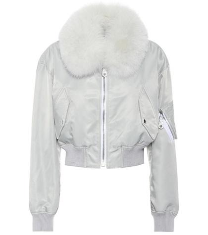 J Brand Fur-lined Bomber Jacket