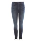 Fendi Stunner Zip Ankle Step Fray Jeans