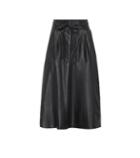 Polo Ralph Lauren Leather Midi Skirt