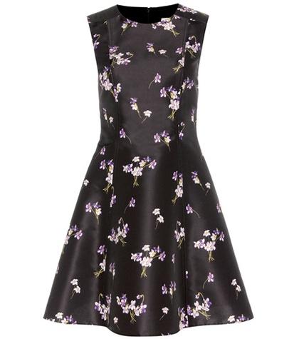 Herv Lger Printed Satin Dress
