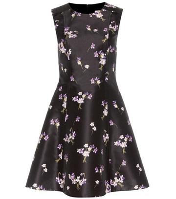 Herv Lger Printed Satin Dress